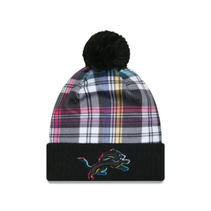 Best Sale Detroit Lions 2024 Crucial Catch Sport Pom Knit Hat - KTGCaps - Baseball caps for various teams, purchased online at a discount