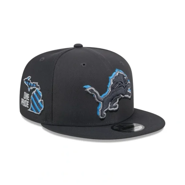 Best Sale Detroit Lions 2024 Draft 9FIFTY Snapback Hat - KTGCaps - Baseball caps for various teams, purchased online at a discount