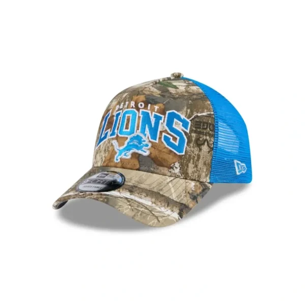 Store Detroit Lions Active 9FORTY AFrame Trucker Hat - KTGCaps - Baseball caps for various teams, purchased online at a discount