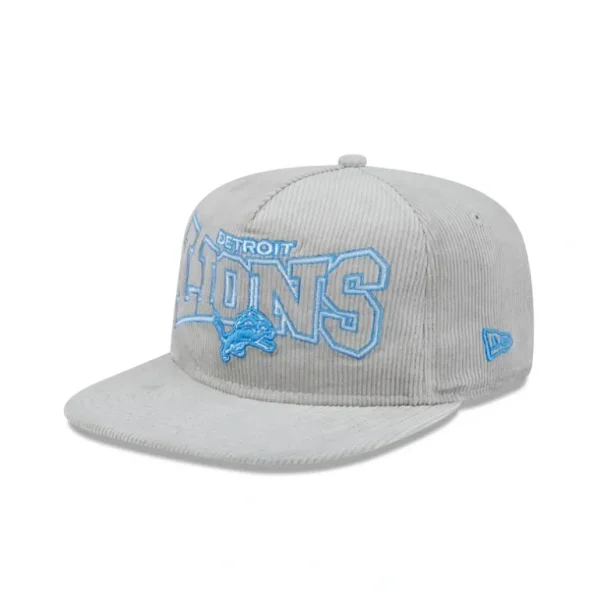Sale Detroit Lions Gray Cord Golfer Hat - KTGCaps - Baseball caps for various teams, purchased online at a discount