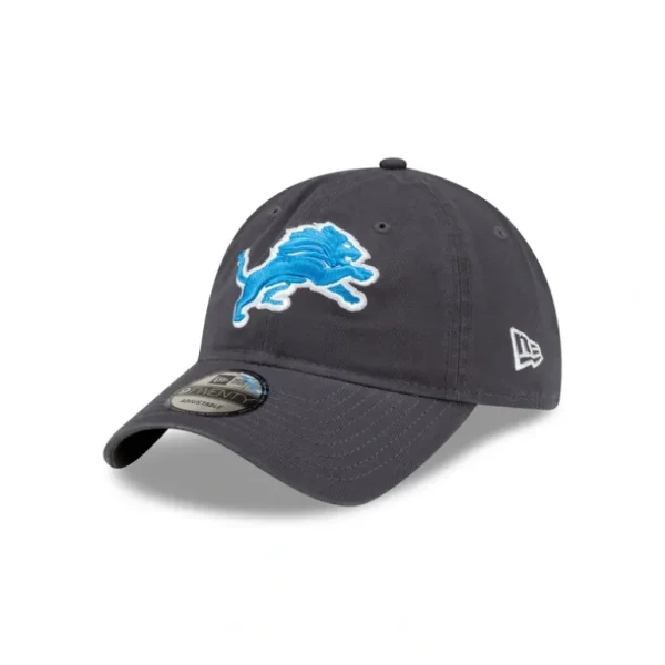 Store Detroit Lions NFL Core Classic Graphite 9TWENTY Adjustable - KTGCaps - Baseball caps for various teams, purchased online at a discount