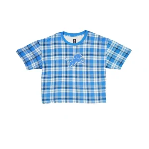 Outlet Detroit Lions 3rd Down Plaid Womens TShirt - KTGCaps - Baseball caps for various teams, purchased online at a discount