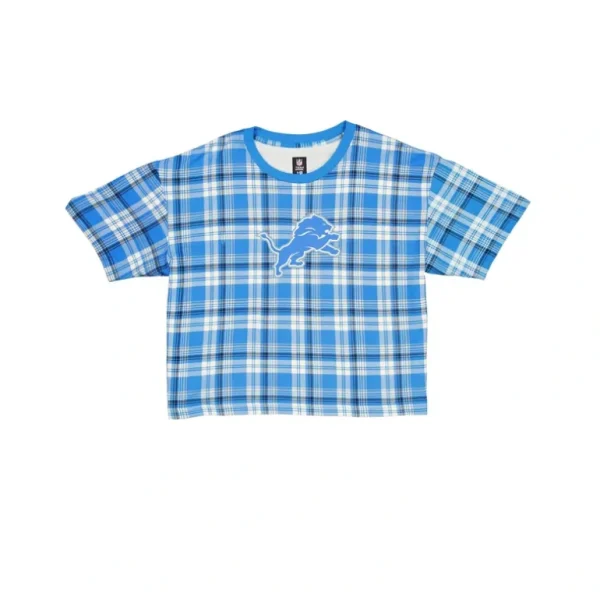 Outlet Detroit Lions 3rd Down Plaid Womens TShirt - KTGCaps - Baseball caps for various teams, purchased online at a discount