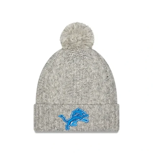 Best Sale Detroit Lions Shimmer Pom Knit Hat - KTGCaps - Baseball caps for various teams, purchased online at a discount