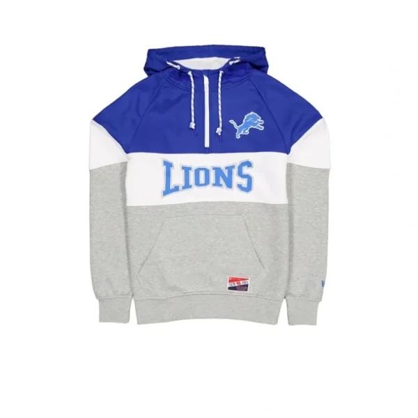 Best Sale Detroit Lions Throwback Color Block Hoodie - KTGCaps - Baseball caps for various teams, purchased online at a discount