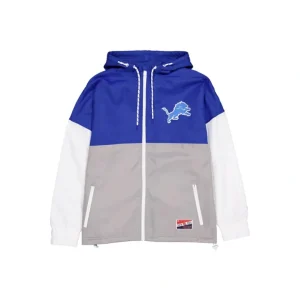 Store Detroit Lions Throwback Windbreaker - KTGCaps - Baseball caps for various teams, purchased online at a discount