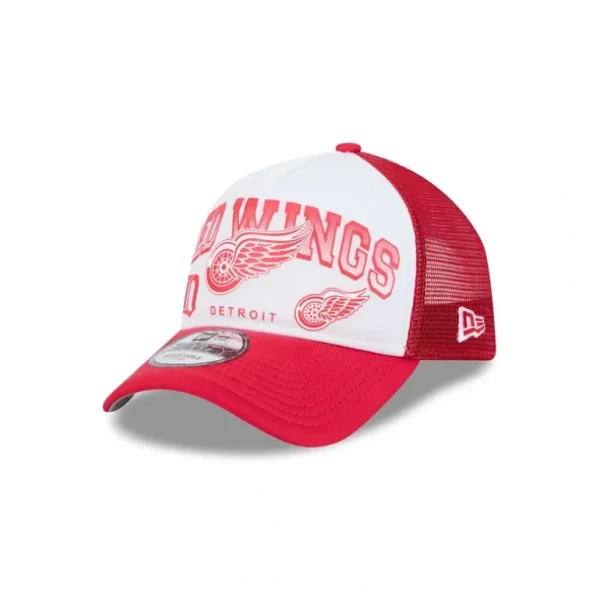New Detroit Red Wings Sport Classics 9FORTY AFrame Trucker Hat - KTGCaps - Baseball caps for various teams, purchased online at a discount