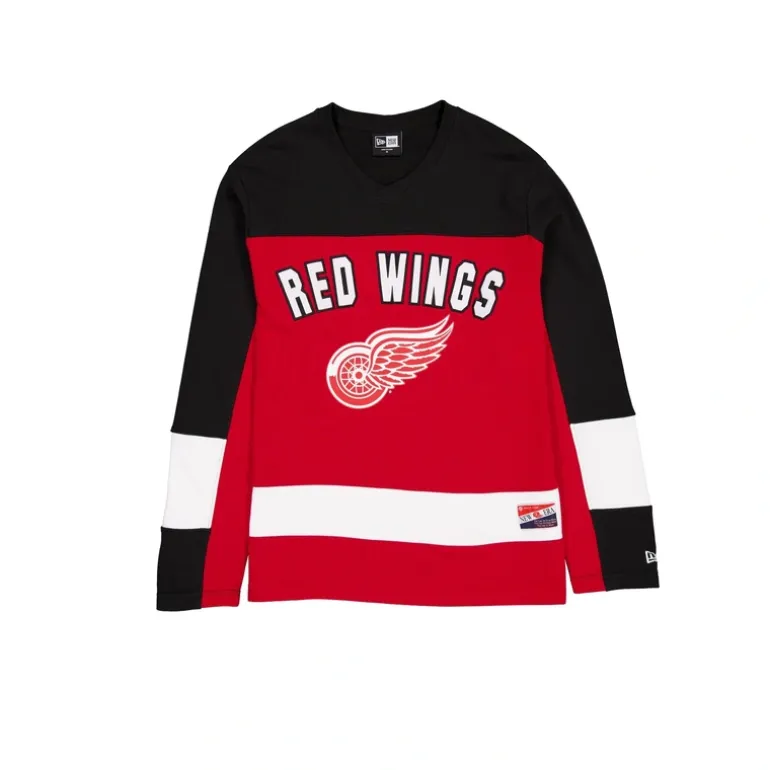 Best Detroit Red Wings Throwback Long Sleeve TShirt - KTGCaps - Baseball caps for various teams, purchased online at a discount