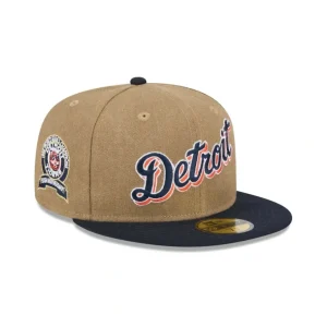Online Detroit Tigers Canvas Crown 59FIFTY Fitted Hat - KTGCaps - Baseball caps for various teams, purchased online at a discount