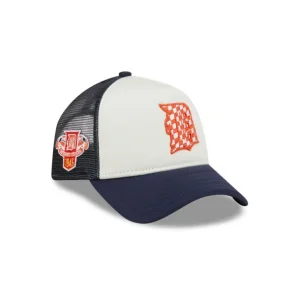 Online Detroit Tigers Checkered Flag 9FORTY AFrame Trucker Hat - KTGCaps - Baseball caps for various teams, purchased online at a discount