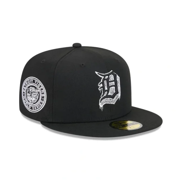 Best Detroit Tigers Hi Vis Doodle 59FIFTY Fitted Hat - KTGCaps - Baseball caps for various teams, purchased online at a discount