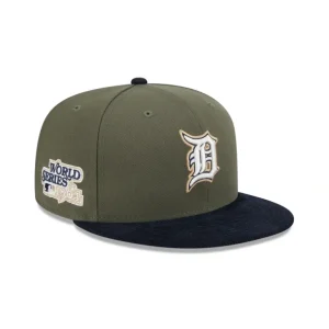 Sale Detroit Tigers Olive Green 59FIFTY Fitted Hat - KTGCaps - Baseball caps for various teams, purchased online at a discount