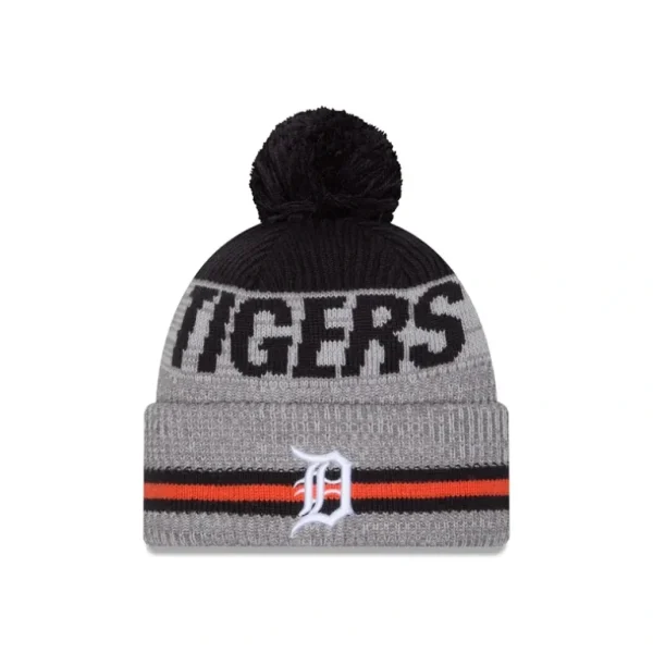 Store Detroit Tigers Runner Pom Knit Hat - KTGCaps - Baseball caps for various teams, purchased online at a discount
