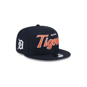 Outlet Detroit Tigers Script Kids 9FIFTY Snapback Hat - KTGCaps - Baseball caps for various teams, purchased online at a discount