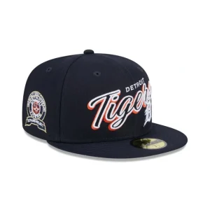 Online Detroit Tigers Script Sided 59FIFTY Fitted Hat - KTGCaps - Baseball caps for various teams, purchased online at a discount