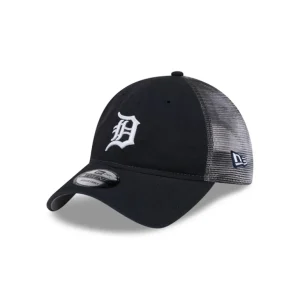 Hot Detroit Tigers Slick 9TWENTY Trucker Hat - KTGCaps - Baseball caps for various teams, purchased online at a discount