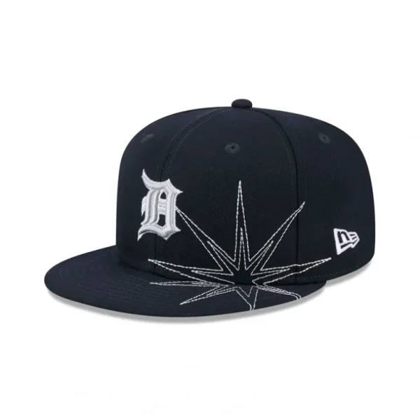 Best Detroit Tigers Solar Stars 59FIFTY Fitted Hat - KTGCaps - Baseball caps for various teams, purchased online at a discount