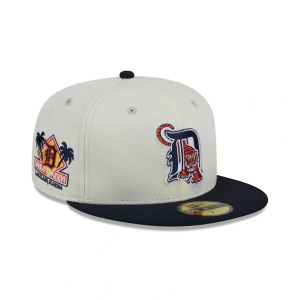 Best Sale Detroit Tigers Spring Training Patch 59FIFTY Fitted Hat - KTGCaps - Baseball caps for various teams, purchased online at a discount
