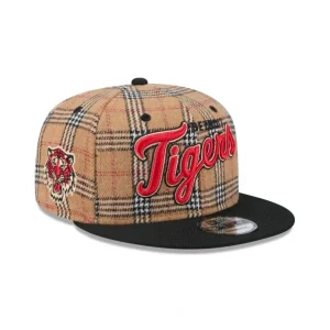 Store Detroit Tigers Tan Tartan 9FIFTY Snapback Hat - KTGCaps - Baseball caps for various teams, purchased online at a discount