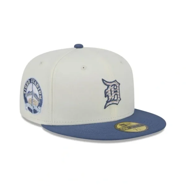 Best Detroit Tigers Wavy Chainstitch 59FIFTY Fitted Hat - KTGCaps - Baseball caps for various teams, purchased online at a discount