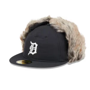 Shop Detroit Tigers Winter Dog Ear Retro Crown 59FIFTY Fitted Hat - KTGCaps - Baseball caps for various teams, purchased online at a discount