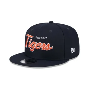 Outlet Detroit Tigers Wordmark 9FIFTY Snapback Hat - KTGCaps - Baseball caps for various teams, purchased online at a discount