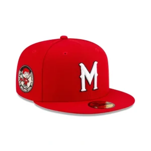 Sale Diablos Rojos del México Away 59FIFTY Fitted Hat - KTGCaps - Baseball caps for various teams, purchased online at a discount