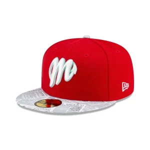 Sale Diablos Rojos del México Red 59FIFTY Fitted Hat - KTGCaps - Baseball caps for various teams, purchased online at a discount