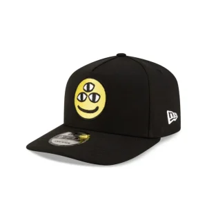 Shop DISHIN Black 9FIFTY AFrame Snapback Hat - KTGCaps - Baseball caps for various teams, purchased online at a discount