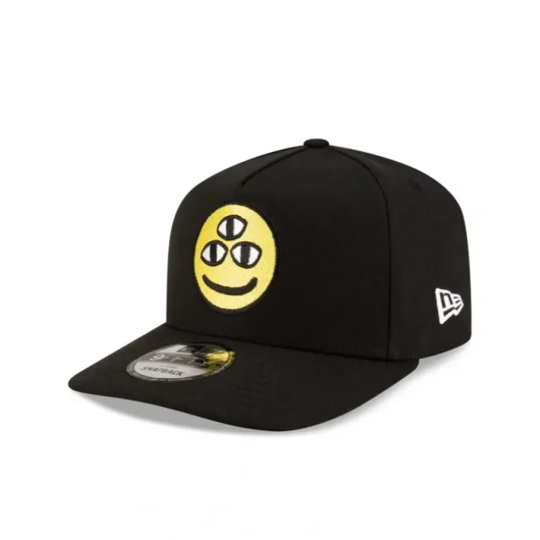 Shop DISHIN Black 9FIFTY AFrame Snapback Hat - KTGCaps - Baseball caps for various teams, purchased online at a discount