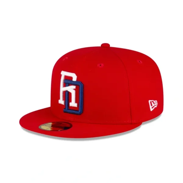 Store Dominican Republic Scarlet 59FIFTY Fitted Hat - KTGCaps - Baseball caps for various teams, purchased online at a discount