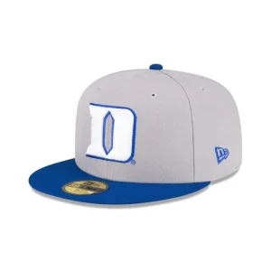 Store Duke Blue Devils Gray 59FIFTY Fitted Hat - KTGCaps - Baseball caps for various teams, purchased online at a discount