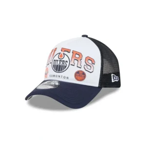 Best Edmonton Oilers Sport Classics 9FORTY AFrame Trucker Hat - KTGCaps - Baseball caps for various teams, purchased online at a discount