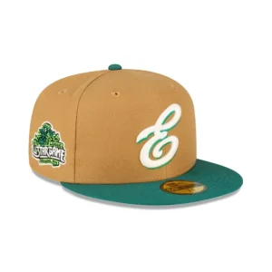 Online Eugene Emeralds Wheat 59FIFTY Fitted Hat - KTGCaps - Baseball caps for various teams, purchased online at a discount