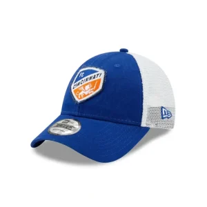 Outlet FC Cincinnati Blue 9FORTY Trucker Hat - KTGCaps - Baseball caps for various teams, purchased online at a discount
