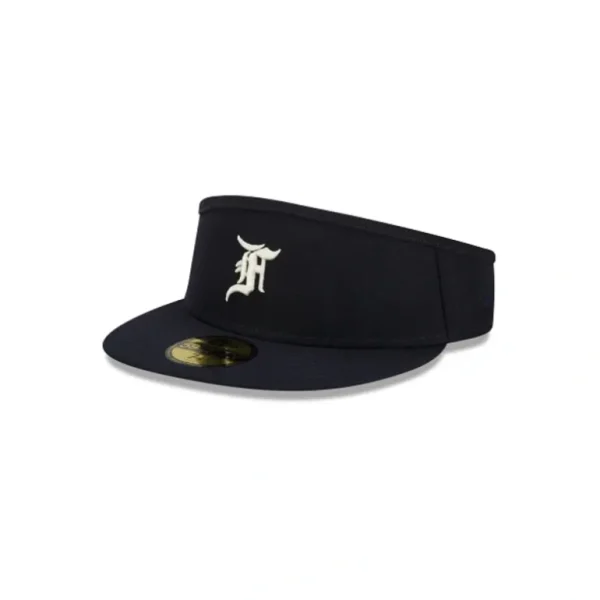 Best Sale Fear of God Essentials Navy 59FIFTY Visor Hat - KTGCaps - Baseball caps for various teams, purchased online at a discount