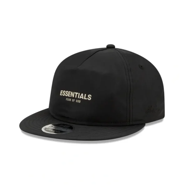Best Sale Fear Of God Essentials Retro Crown Black Alternate 9FIFTY Strapback Ha - KTGCaps - Baseball caps for various teams, purchased online at a discount