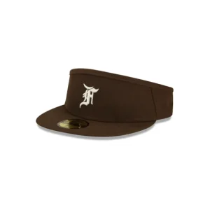 Store Fear of God Essentials Walnut 59FIFTY Visor Hat - KTGCaps - Baseball caps for various teams, purchased online at a discount
