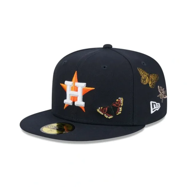 Best FELT x Houston Astros Navy 59FIFTY Fitted Hat - KTGCaps - Baseball caps for various teams, purchased online at a discount