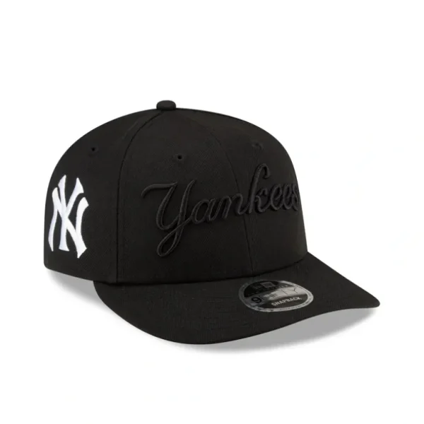 Sale FELT X New York Yankees Black on Black Low Profile 9FIFTY Snapback Hat - KTGCaps - Baseball caps for various teams, purchased online at a discount