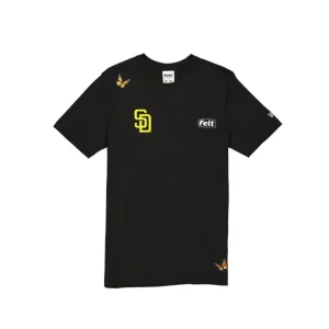 Best Sale FELT x San Diego Padres Black TShirt - KTGCaps - Baseball caps for various teams, purchased online at a discount
