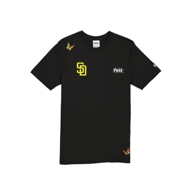 Best Sale FELT x San Diego Padres Black TShirt - KTGCaps - Baseball caps for various teams, purchased online at a discount
