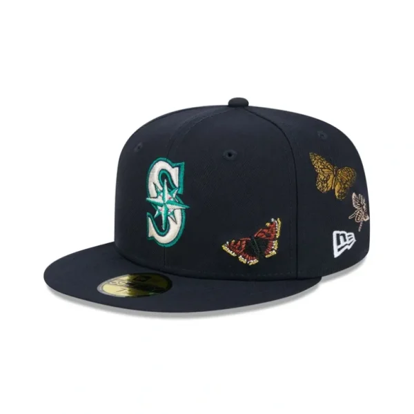 Outlet FELT x Seattle Mariners Navy 59FIFTY Fitted Hat - KTGCaps - Baseball caps for various teams, purchased online at a discount