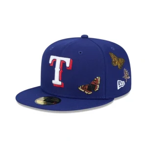 Store FELT x Texas Rangers Blue 59FIFTY Fitted Hat - KTGCaps - Baseball caps for various teams, purchased online at a discount