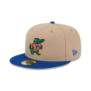 Best Sale Florida Gators Camel College Vault 59FIFTY Fitted Hat - KTGCaps - Baseball caps for various teams, purchased online at a discount