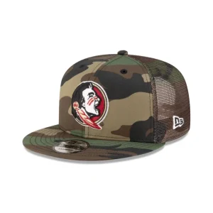 Best Sale Florida State Seminoles Camo 9FIFTY Trucker Hat - KTGCaps - Baseball caps for various teams, purchased online at a discount