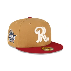 New Frisco RoughRiders Wheat 59FIFTY Fitted Hat - KTGCaps - Baseball caps for various teams, purchased online at a discount