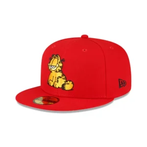 Sale Garfield Red 59FIFTY Fitted Hat - KTGCaps - Baseball caps for various teams, purchased online at a discount