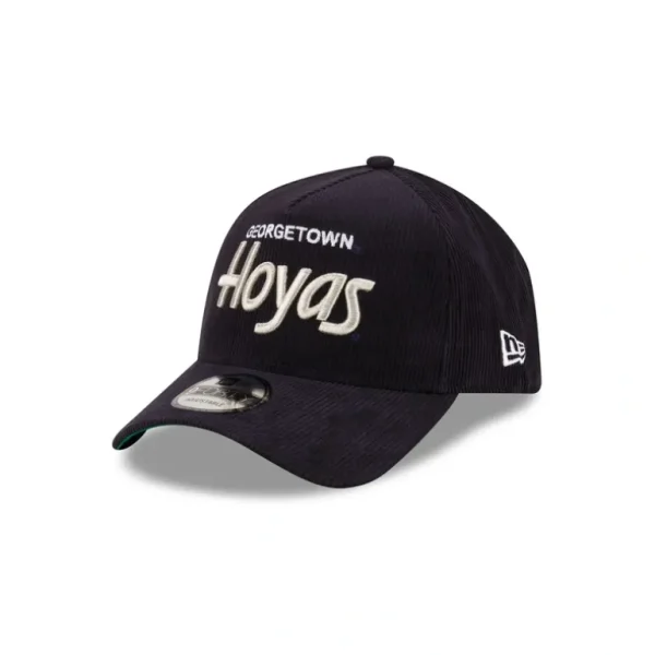 Fashion Georgetown Hoyas Collegiate Corduroy 9FORTY AFrame Snapback Hat - KTGCaps - Baseball caps for various teams, purchased online at a discount