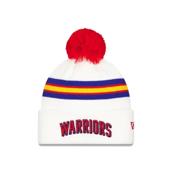 Best Golden State Warriors Classic Edition Pom Knit Hat - KTGCaps - Baseball caps for various teams, purchased online at a discount